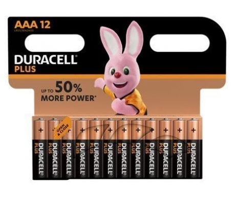 Duracell Alkaline AAA 12pcs Batteries Plus