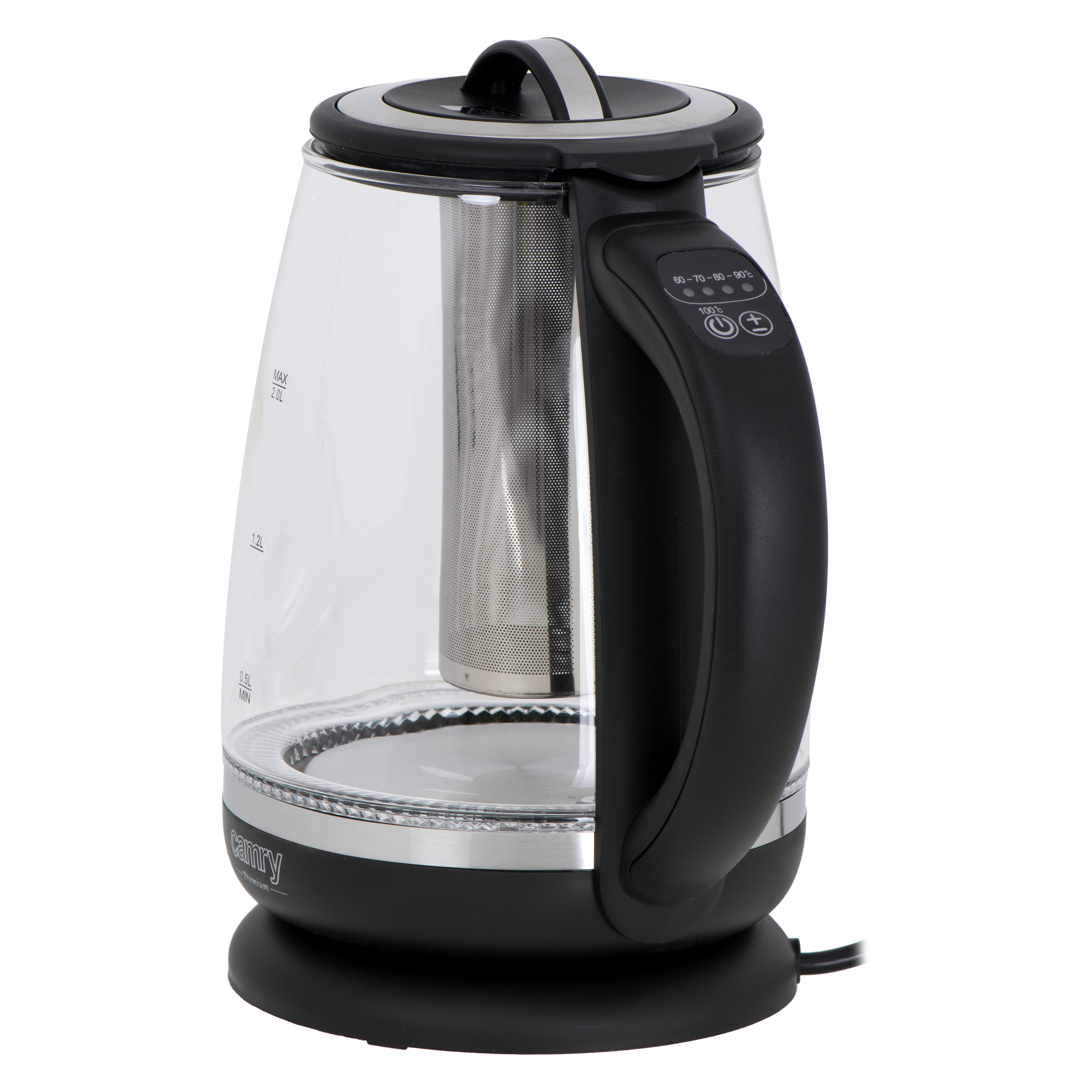 Camry CR1290 Glass Kettle 2.0L with Tea Infuser 2200W