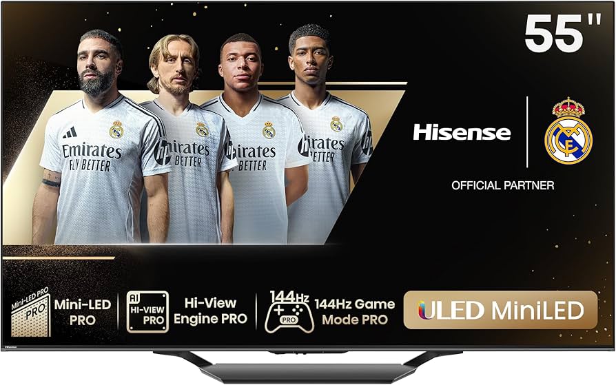 Hisense 55U7NQ 55'' 4K Smart QLED MINI LED 120hz Gaming TV