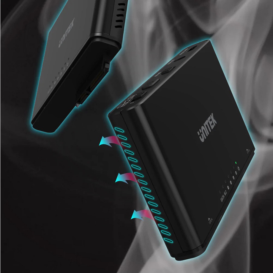 Unitek SolidForce+ USB3.2 M2 NVMe Enclosure w/ SATA III Adapter S1222A