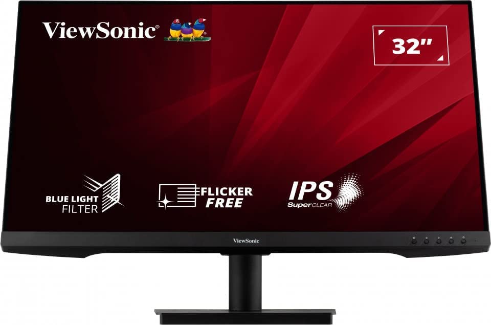 Viewsonic Monitor VA 32" Full-HD IPS 75Hz HDMI/VGA & Speakers VA3209-MH