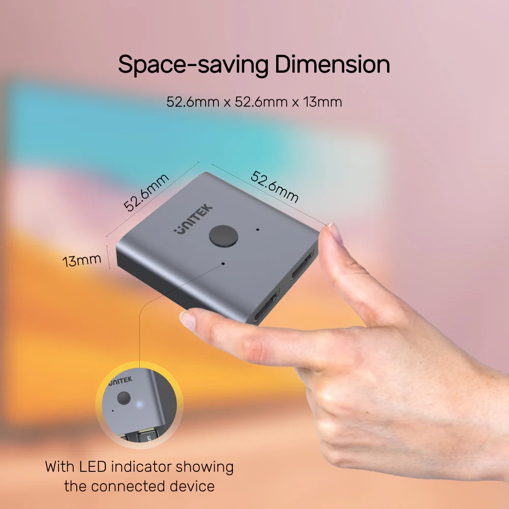 Unitek V1127A 4K HDMI 1in2 Out/2in1 Out Splitter/Switch