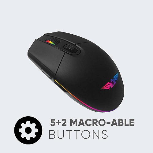 Armaggeddon Raven III Stealth Pro Gaming Silent Mouse