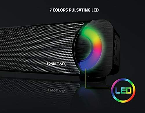 SonicGear SONICBAR BT300 Pro Portable BT/FM RGB Soundbar