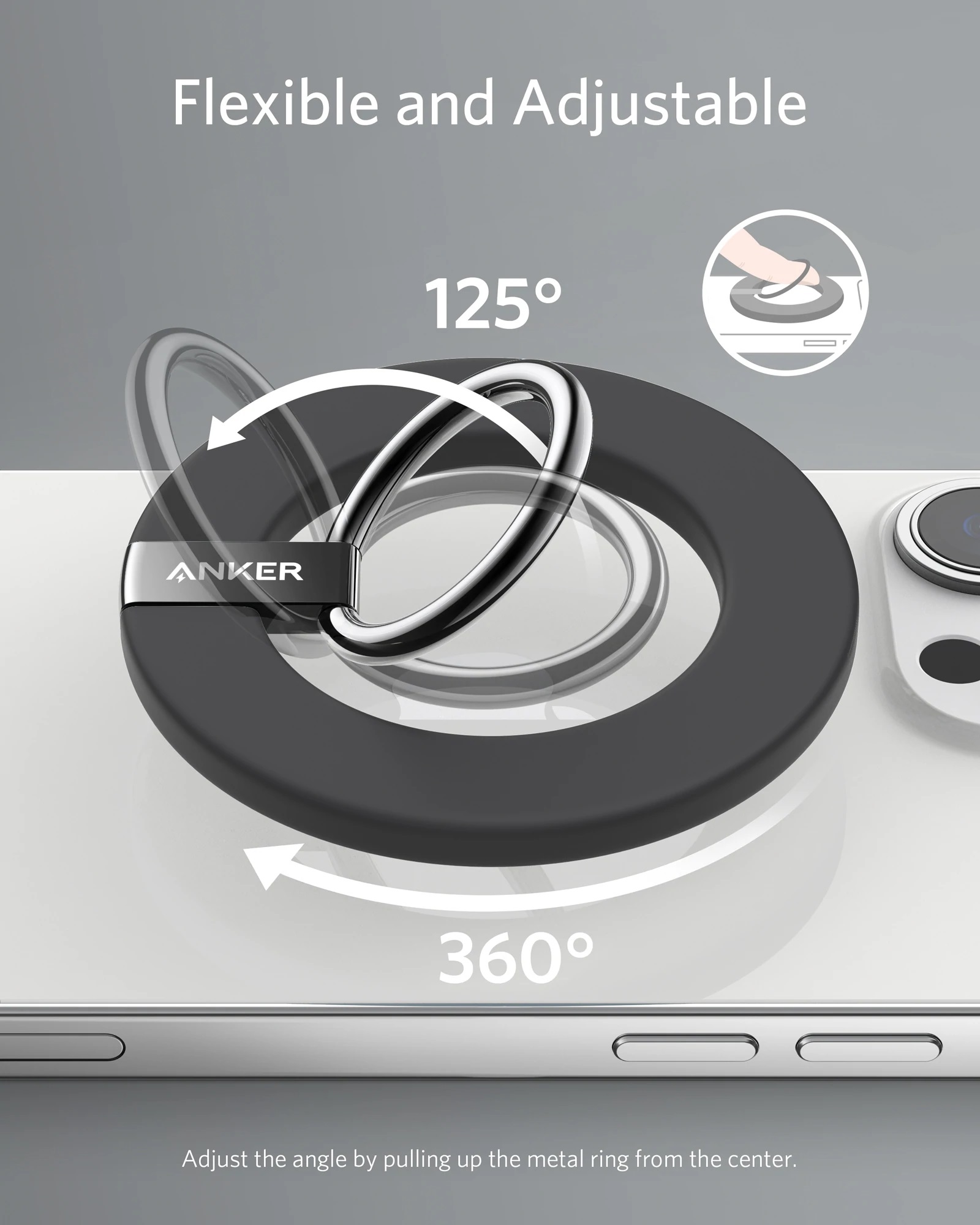 Anker Mag-Go Ring Holder Black