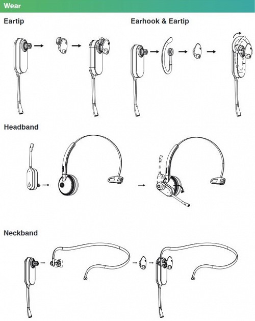 Yealink WH67 UC Workstation Convertible Wireless DECT Headset Teams