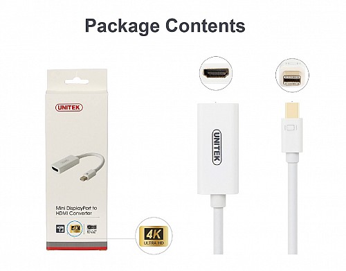 Unitek Y-6331 Mini DisplayPort to 4K HDMI Converter