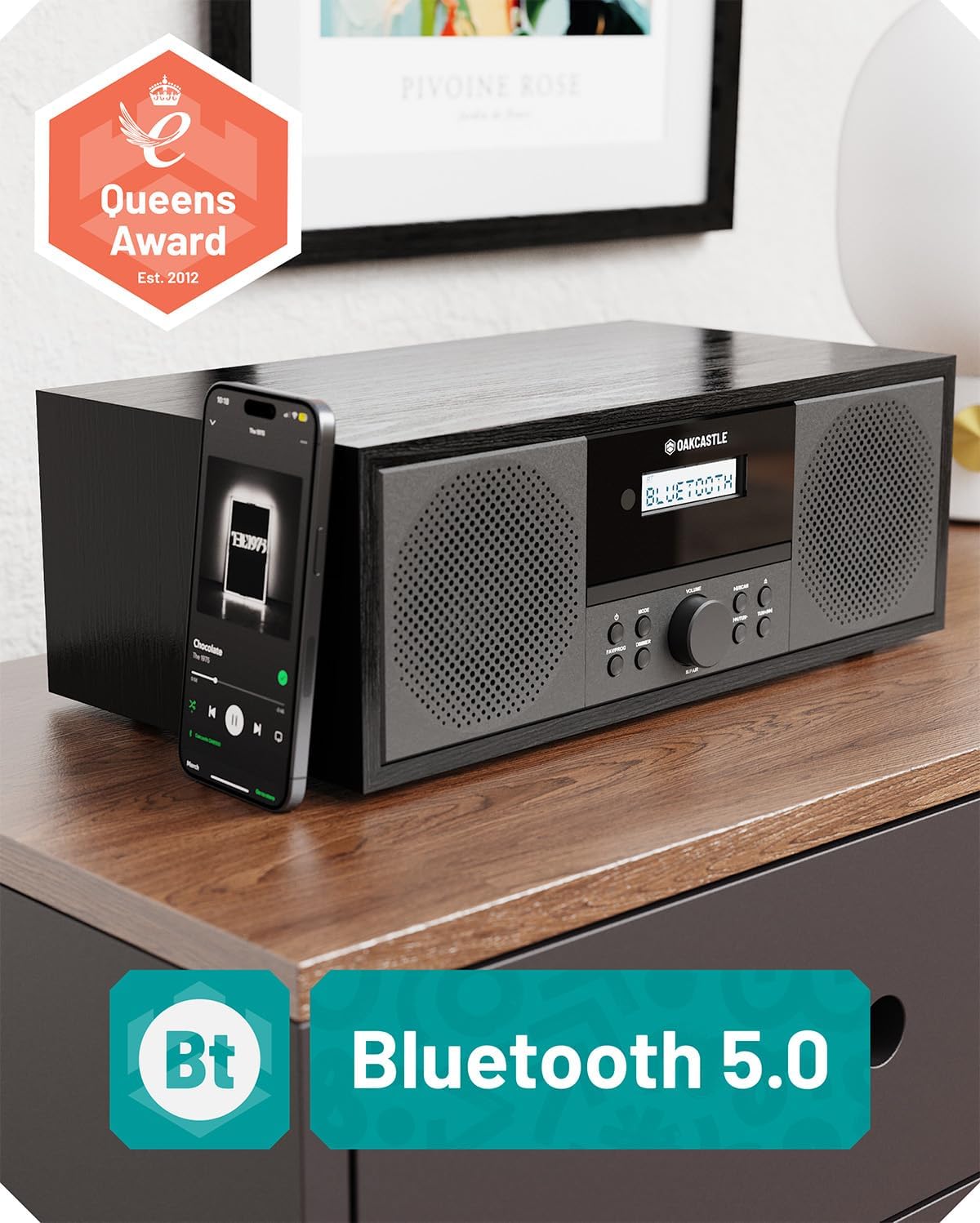 Majority Oakcastle DAB500 Mini HiFi BT/CD/USB/FM