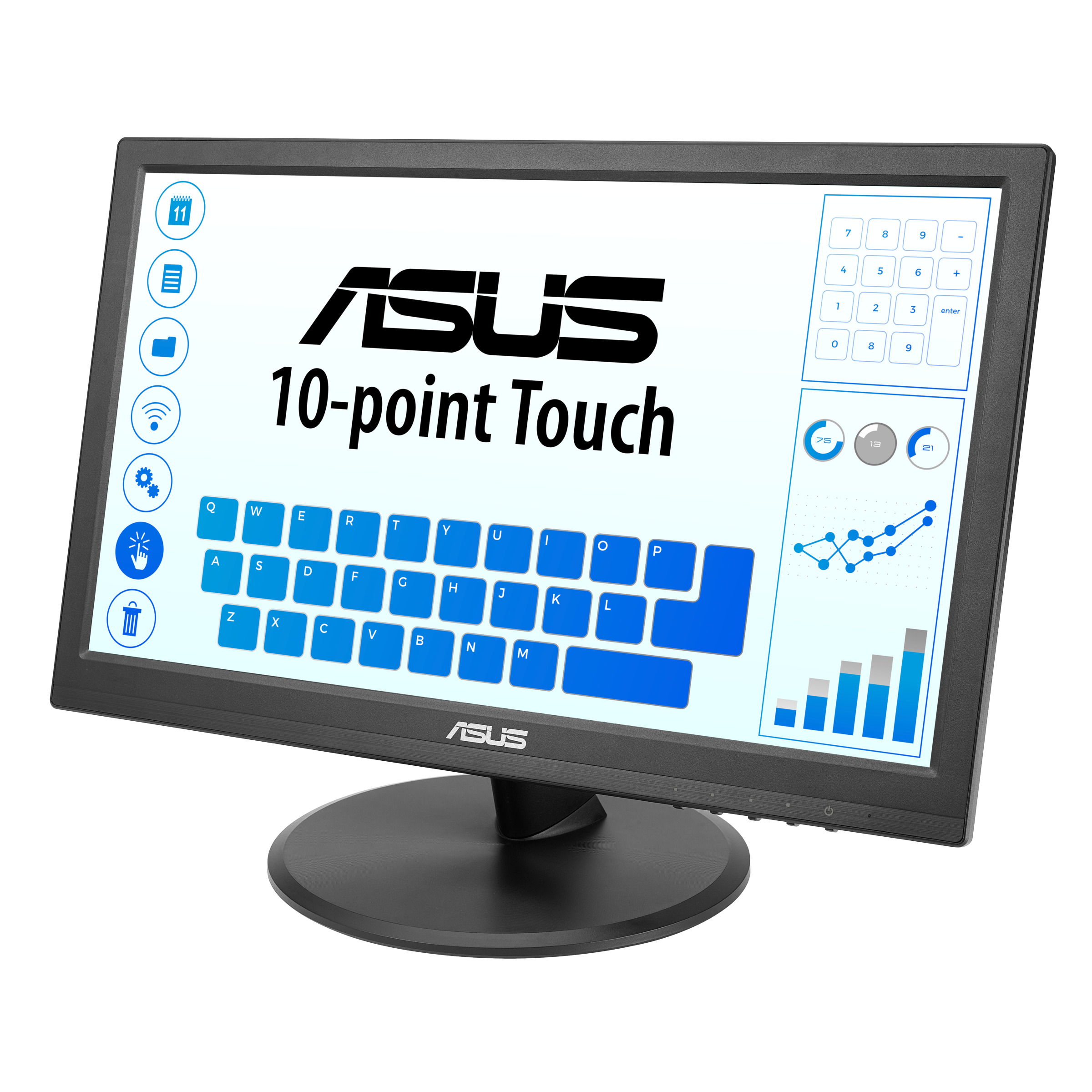 ASUS Monitor Touch Screen 15.6" HDMI Tillt Wall-Mountable POS VT168HR