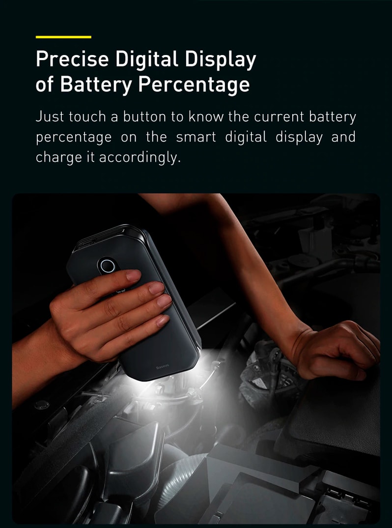 Baseus Car Jump Start Booster & Powerbank 12000mAh 1000A V.2