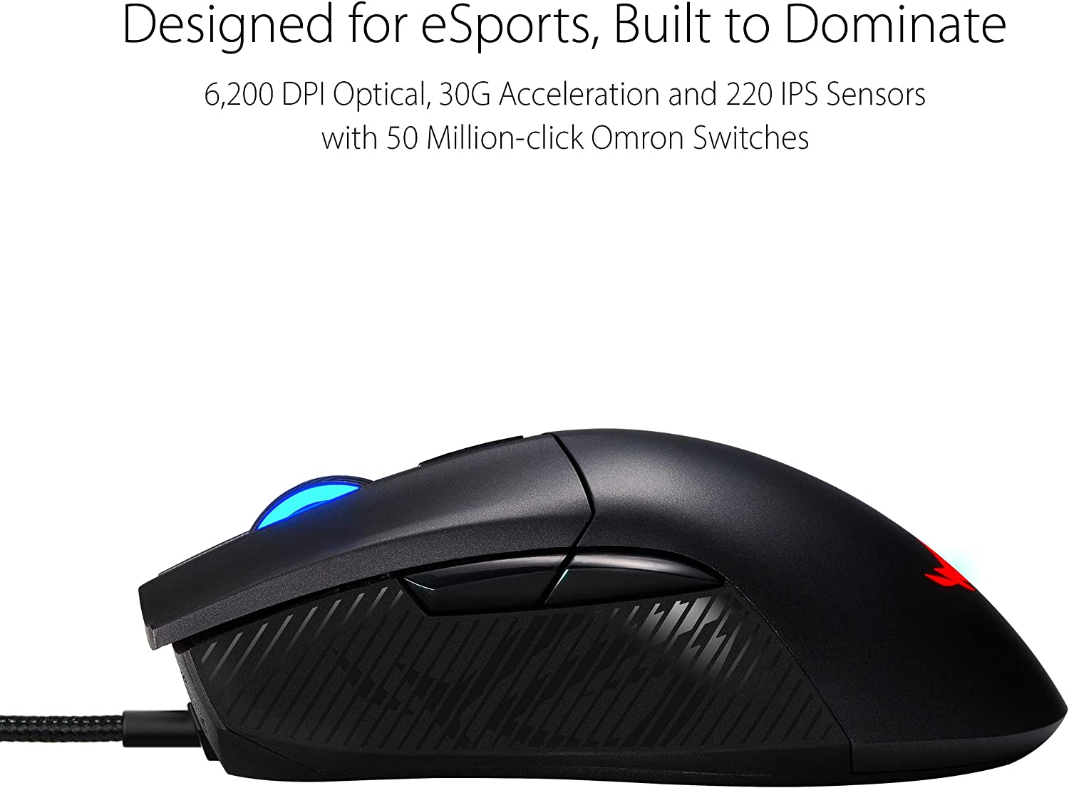 ASUS Gaming Mouse Wired RGB ROG Gladius II CORE