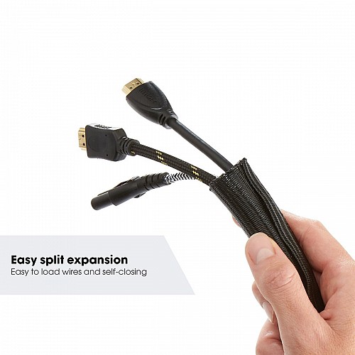 Vogels TVA6202 4 Cables Sleeve 100cm Black