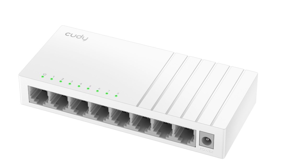 Cudy Switch Fast Ethernet 8-Ports Desktop FS108D with UK Plug