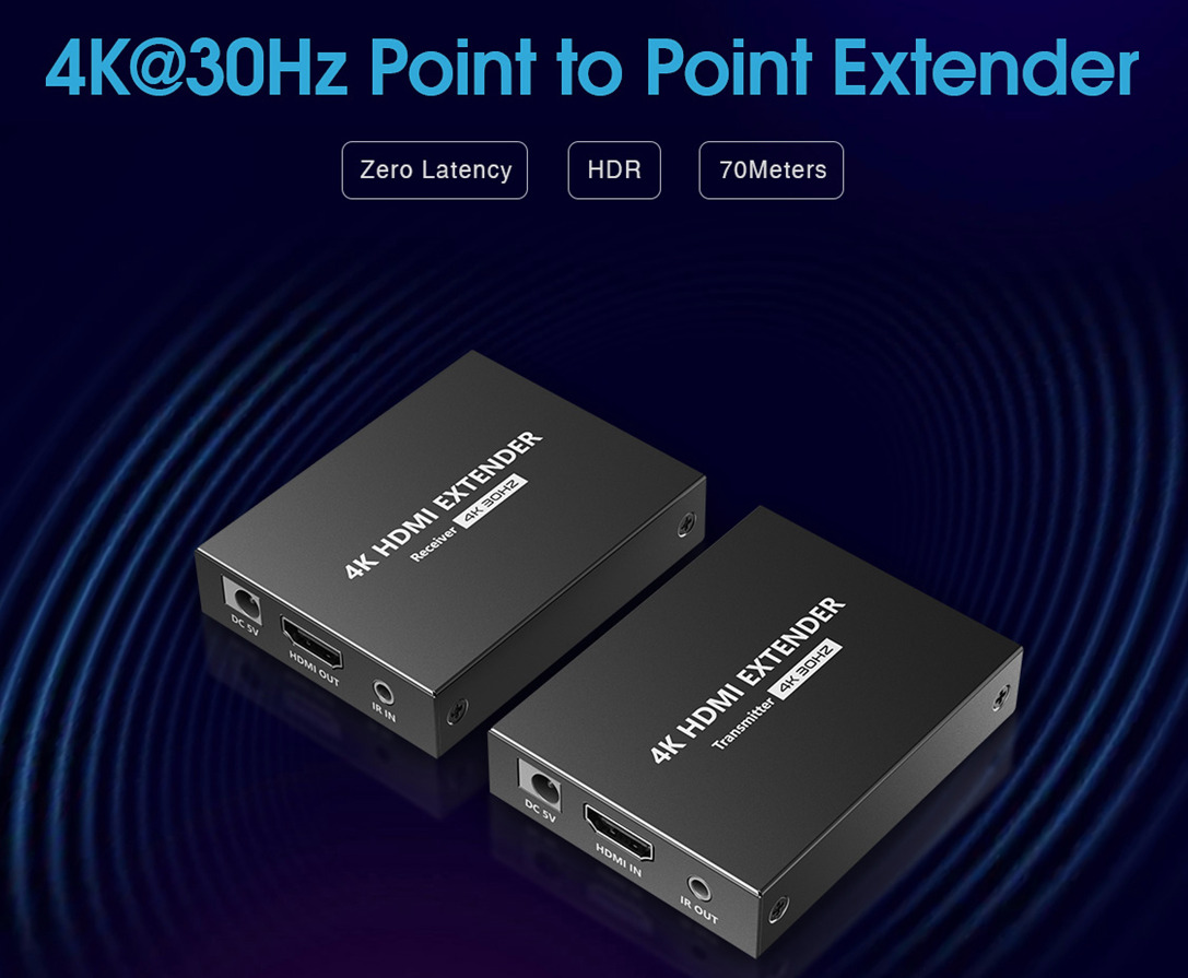 Lenkeng HDMI Extender over Ethernet 70m 1080p POC LKV372N