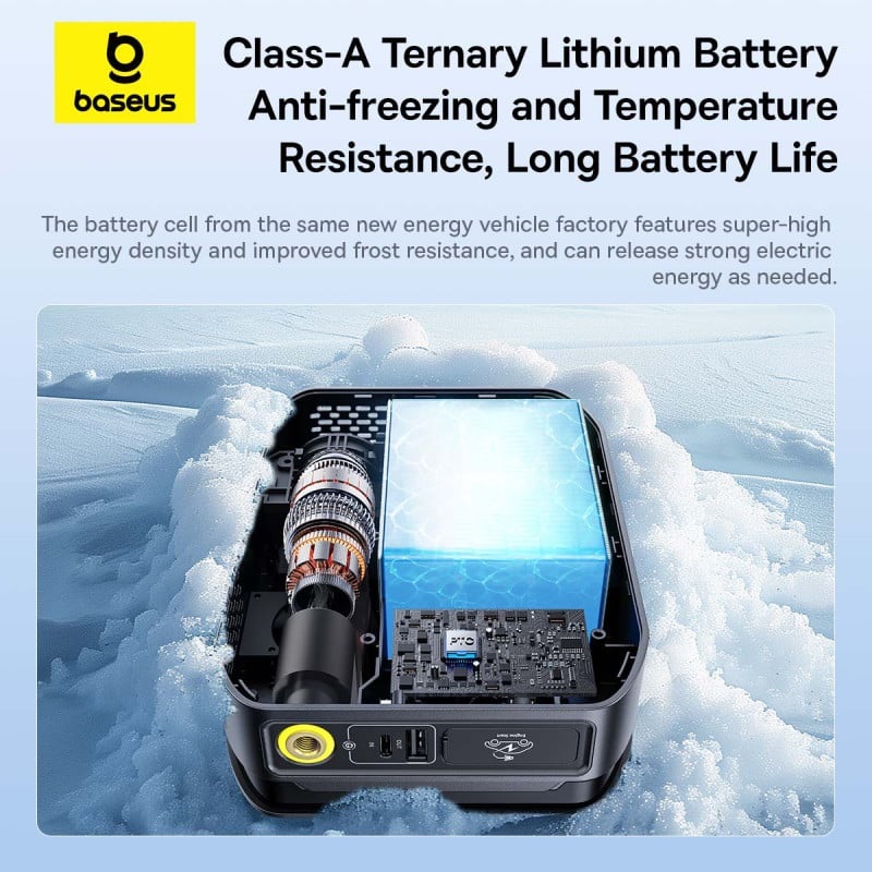 Baseus Car Jump Start Booster & Powerbank + Inflator 12650mAh 1200A SUPER ENERGY