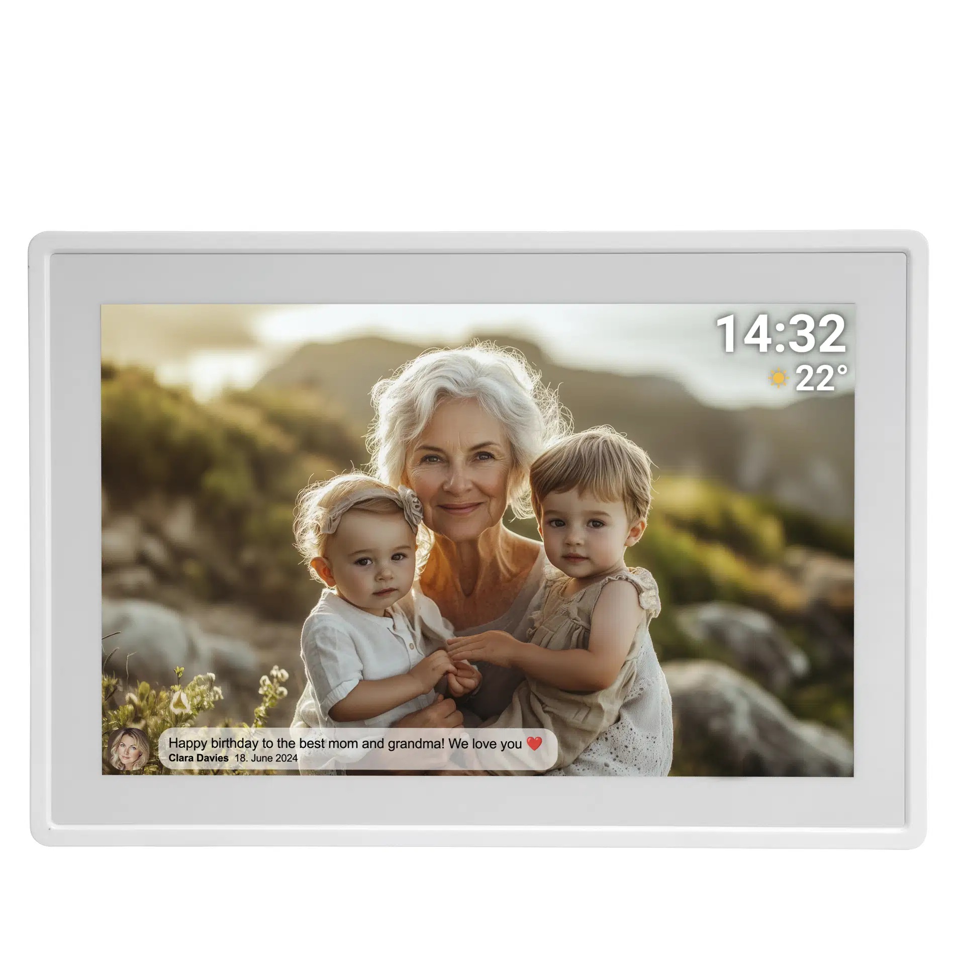 Denver PHOTO Frameo 10.1'' Smart Photoframe with 16GB PFF-1021WMK3 White