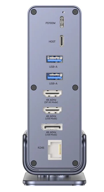 Unitek D1135A 15in1 USB-C Hub Supports Macbook M1 Triple 4K Displays PD100W Dual Card Readers