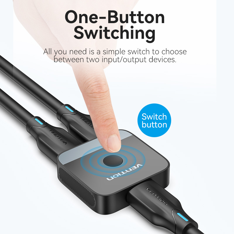 Vention HDMI Switch 2-Port 4K 2.0 Bi-Directional AKOB0