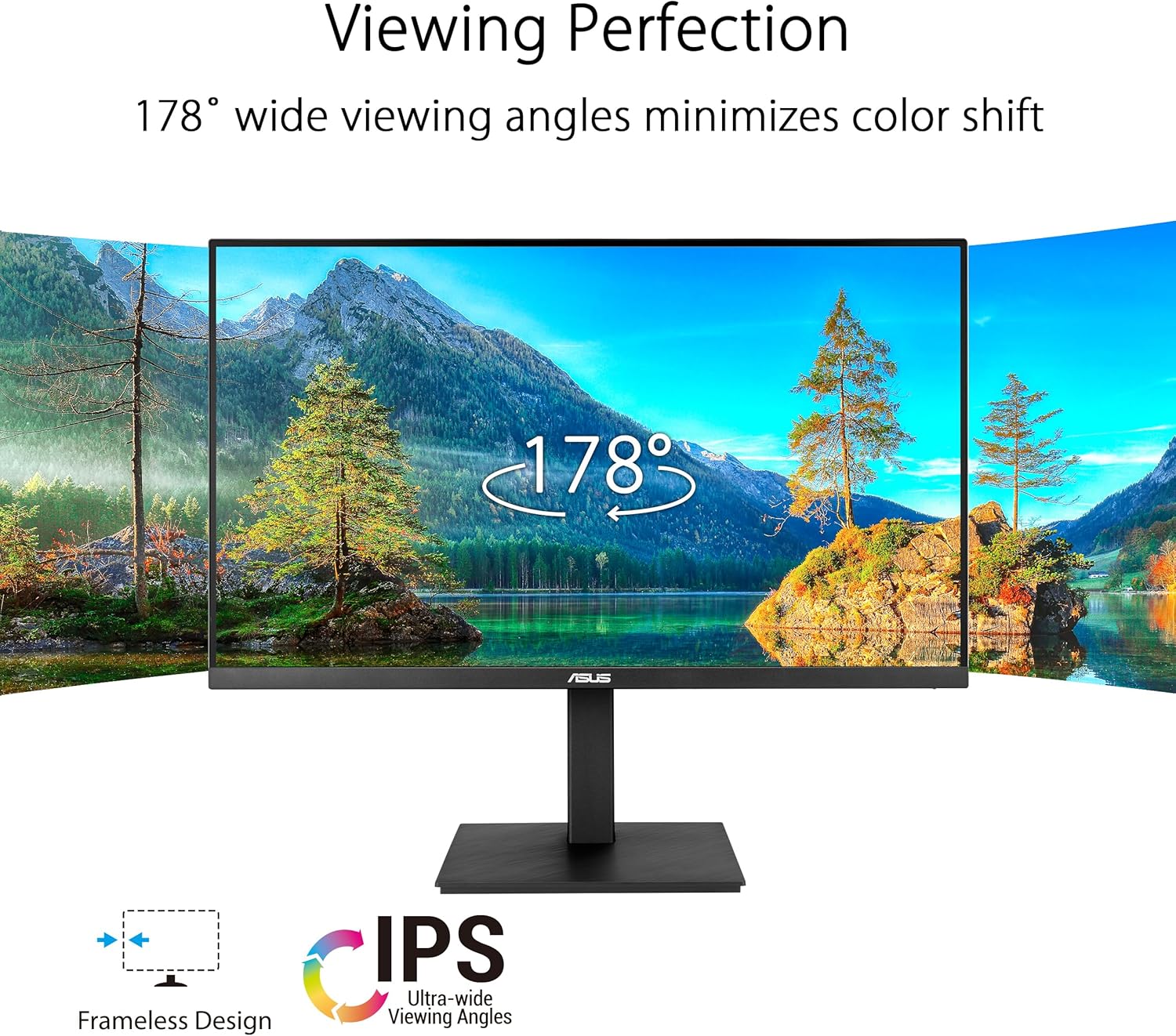 ASUS Monitor Business 27'' 4K 60Hz HDR10 Frameless Ergonomic Speakers VA27UQSB
