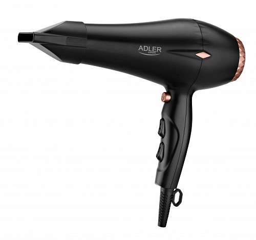 Adler AD2244 Hair Dryer 2000W with Ioniser Diffuser and Silent AC Motor