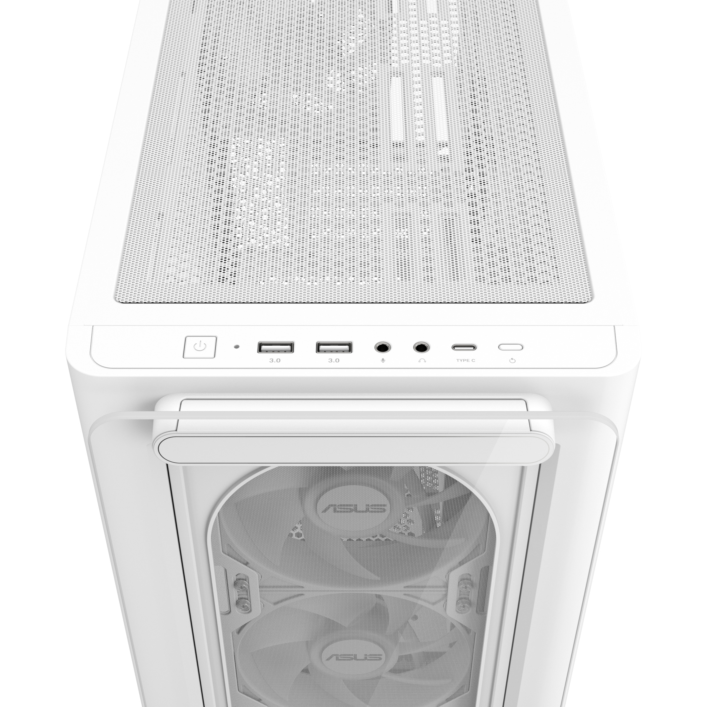 ASUS PC Case mATX Tempered Glass 4xARGB Fans A23 PLUS White