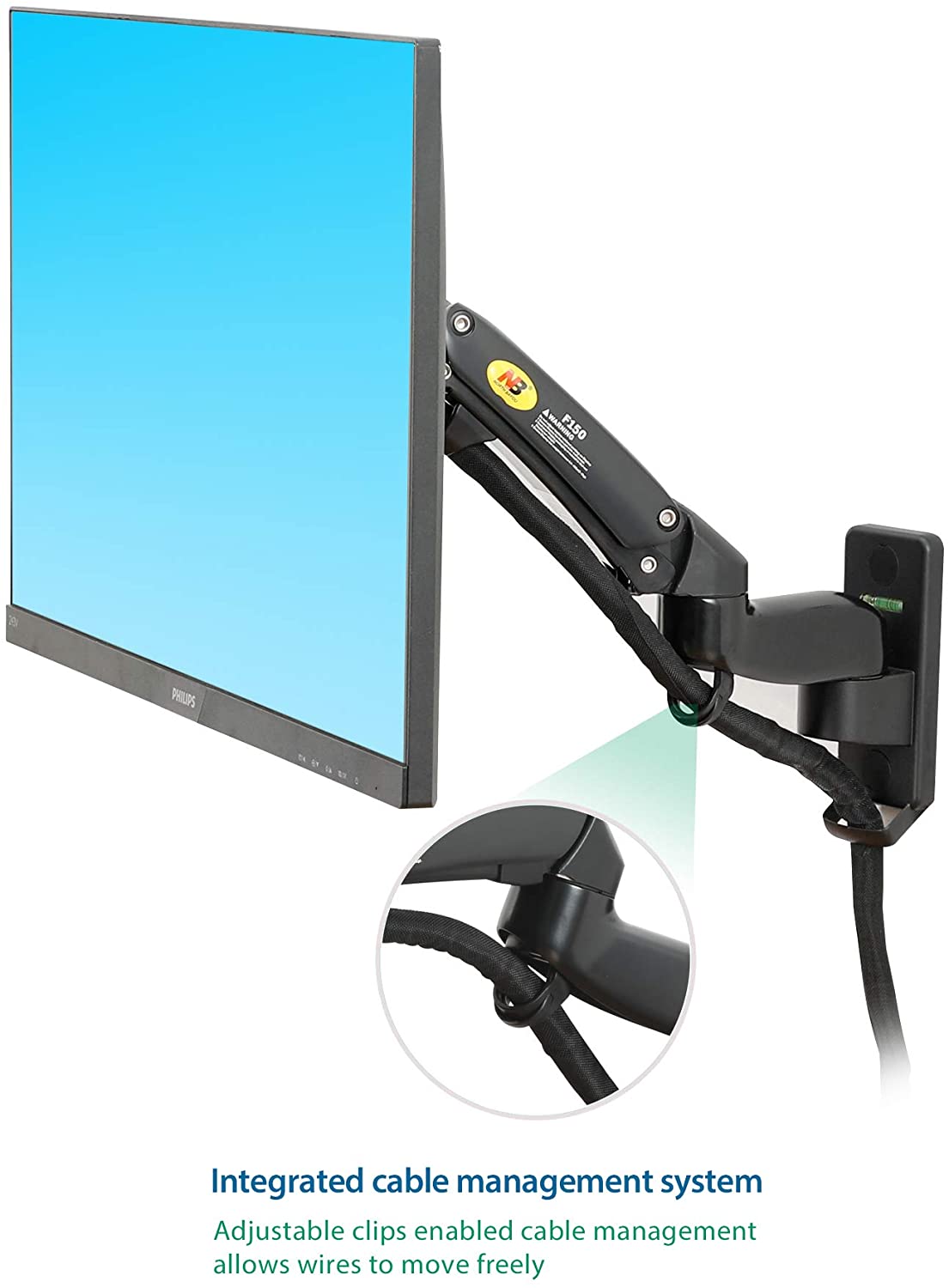 NBMounts F150v2 TV/Monitor Wall Mount Dual Arms 10x10