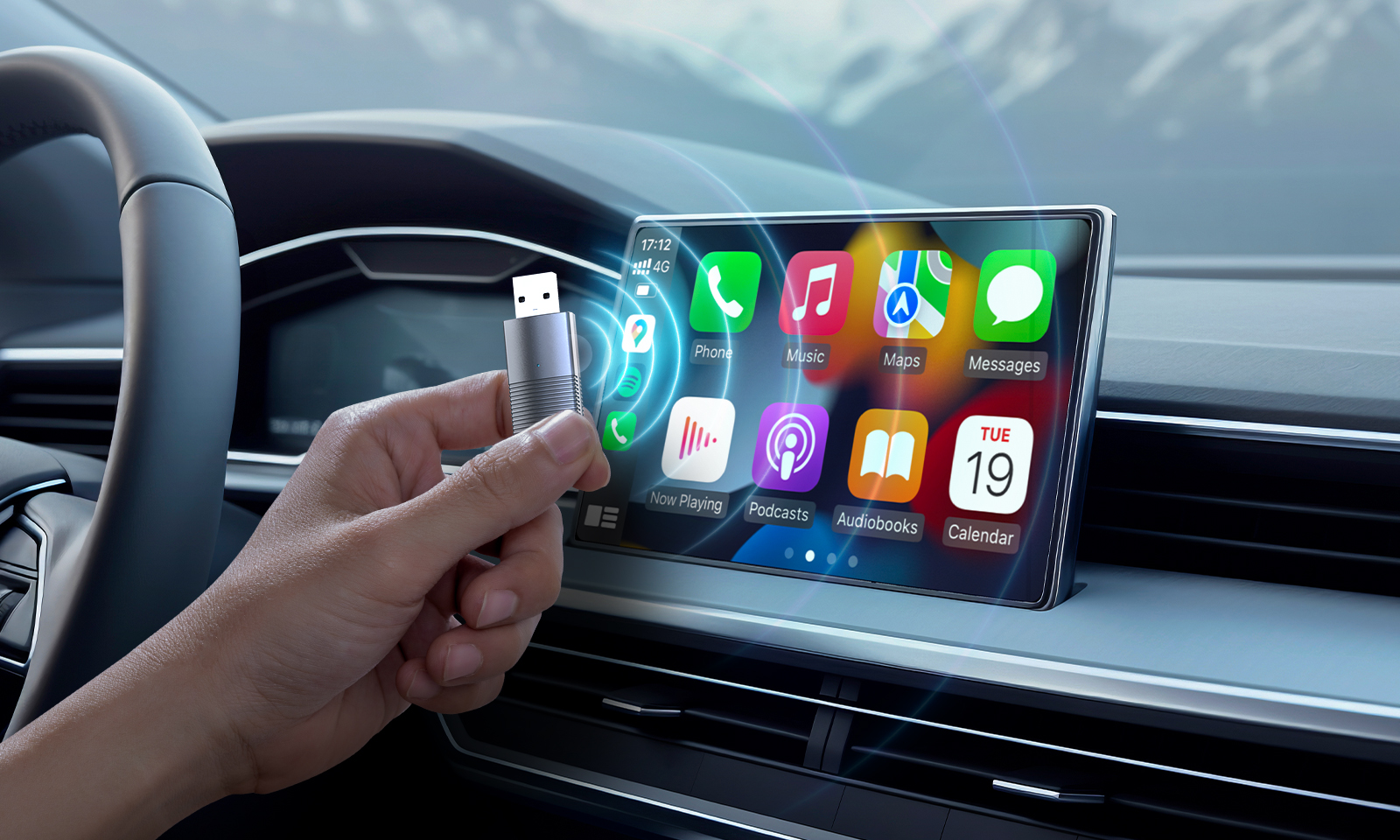 MINIX CAR Wired to Wireless CarPlay USB Dongle CP86