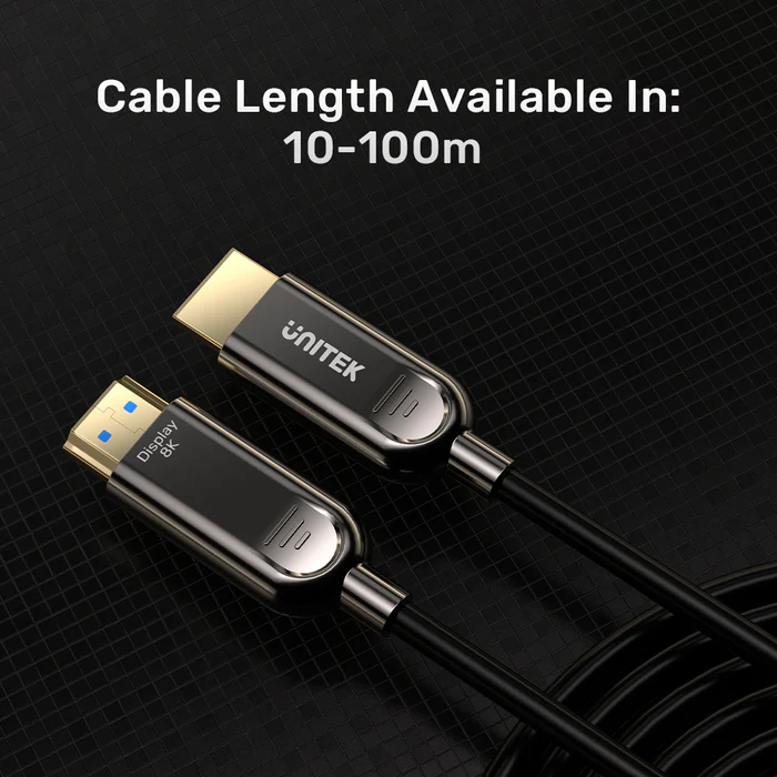 Unitek Fiber Optic HDMI 2.1 Cable 8K60Hz 50.0m C11085GY-50M