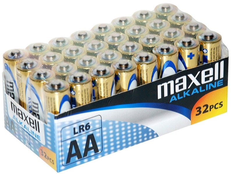 MAXELL BATTERY ALKALINE LR06 AA 32-PACK
