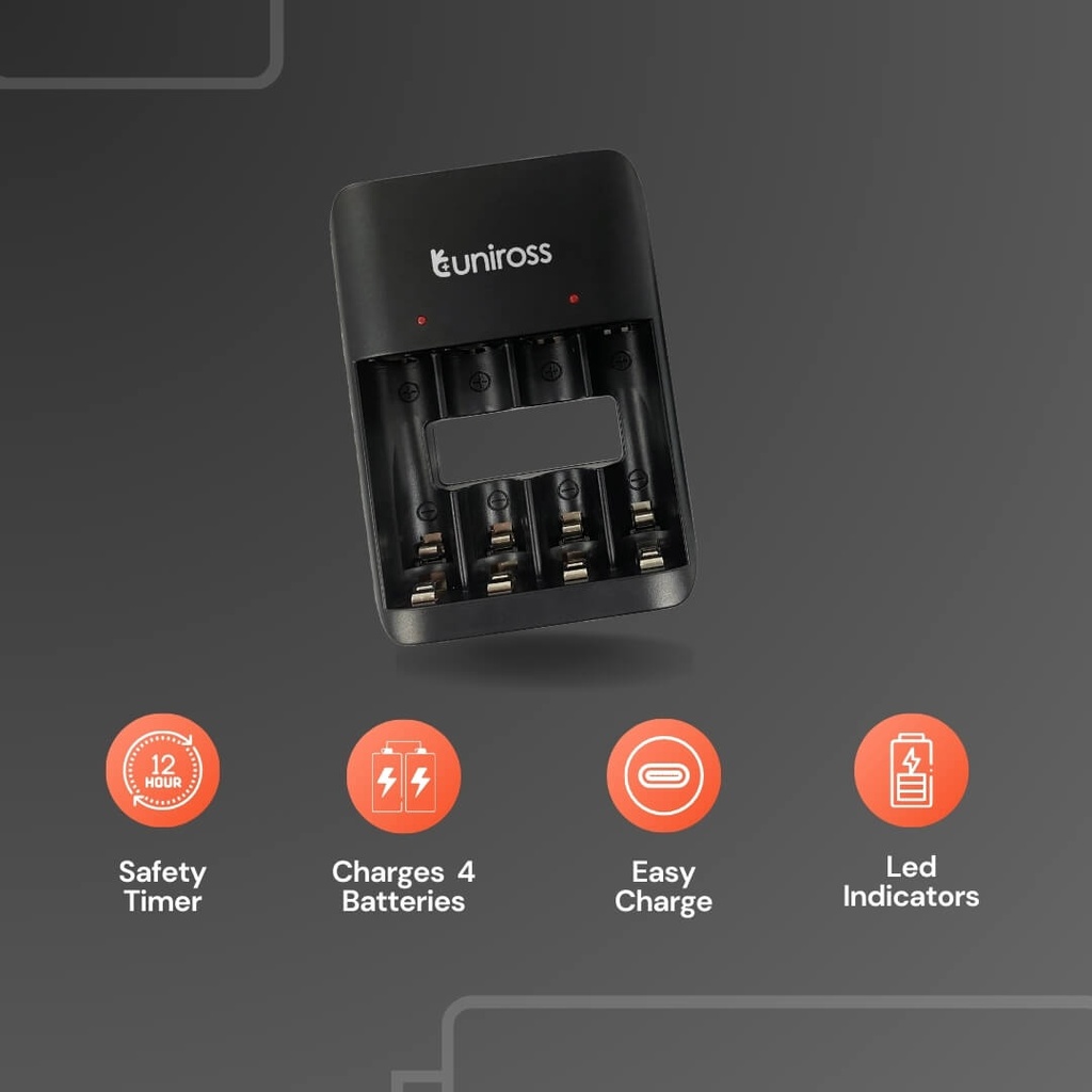 Uniross USB Charger UCU010 for AA/AAA