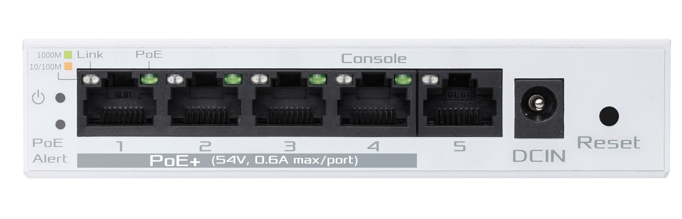 ASUS NETWORKING Switch PoE Managed 5-Ports with 4 PoE+ 60W EBP15
