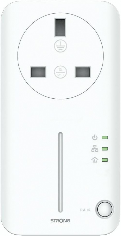 Strong Powerline Kit AV600 Passthrough 600Mbps UK POWERL600DUOUKV2