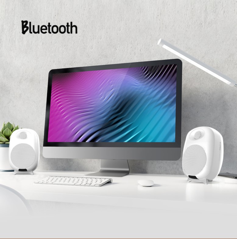 SonicGear StudioPod V-HD 2.0 Audio Speakers White