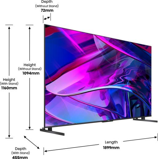 OPEN BOX Hisense 85U7KQ 85'' 4K Smart QLED MINI LED 120hz TV