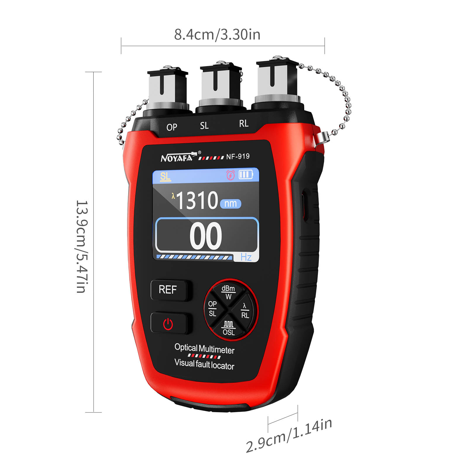 Noyafa Multifunctional Optical Fiber Tester Integrated Optical Power Meter, Light Source, and VFL NF-919
