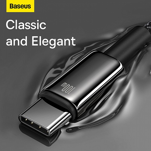Baseus Cable USB-C to USB-A Tungsten Gold 100W 2.0m Blk