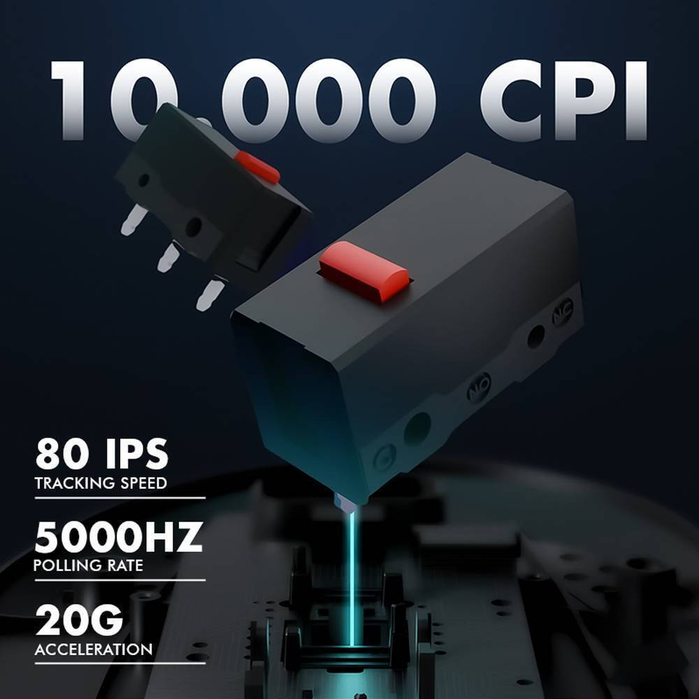 Armaggeddon Gaming Mouse Wired+2.4G Recharge FOXBAT-III CYBERPANK Black