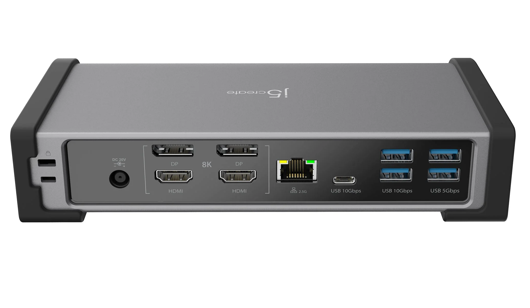 j5create Thunderbolt 4 Docking Station 15-in-1 Supports 4 x 4K Displays 10Gbps with 135W PSU JTD568