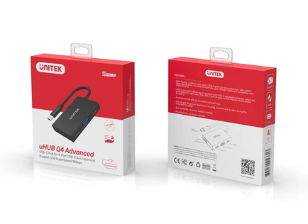 Unitek H1302A USB3.1 Type-C Gen2 Hub 10Gb 2xUSB-A 2xUSB-C
