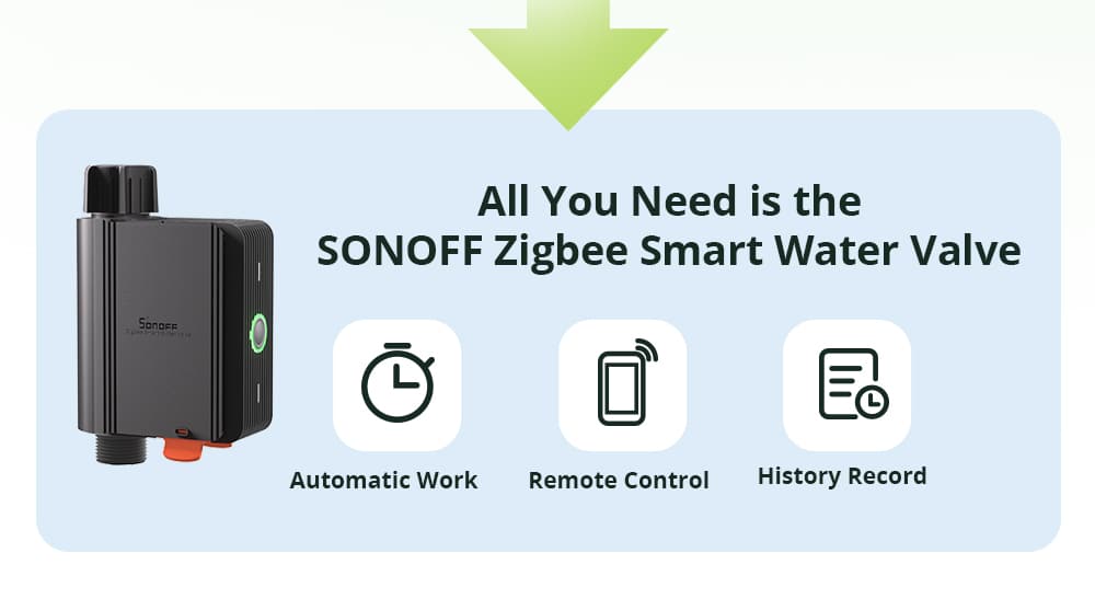 Sonoff ZigBee Smart Water Valve (irrigation System) SWV-BSP