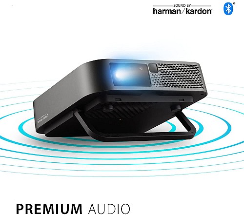 Viewsonic M2e Full HD Portable LED Projector Smart WiFi, BT, Harman Kardon Speakers