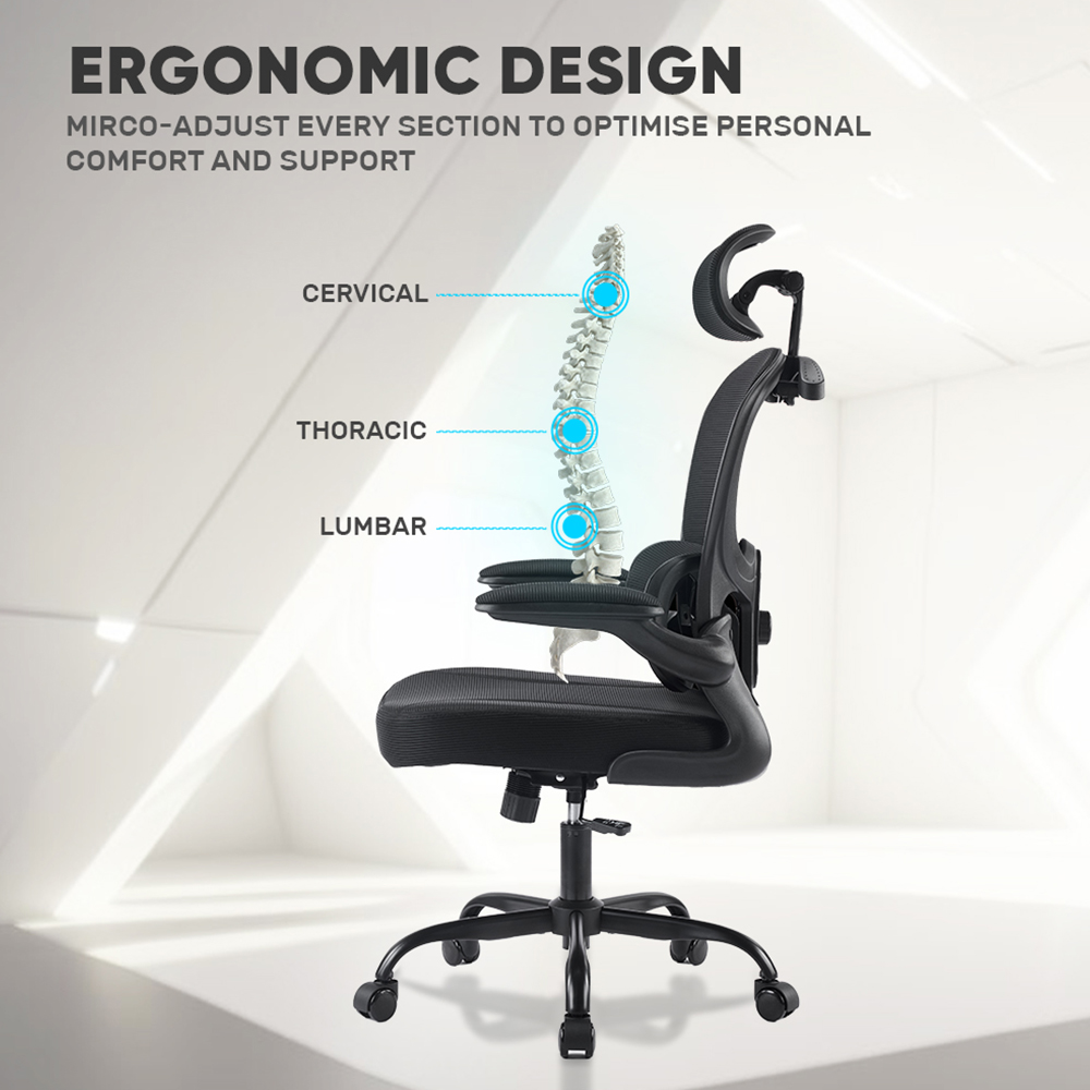 Armaggeddon Office Chair Mesh VERTEBRAE V3 Black