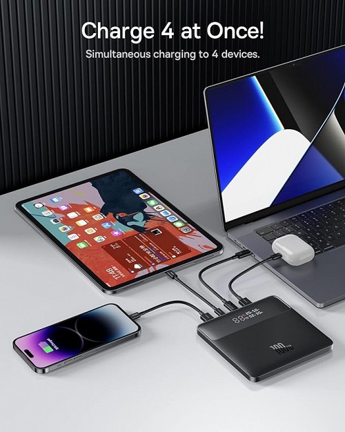 Baseus Powerbank 100W 20000mAh Display BLADE Black