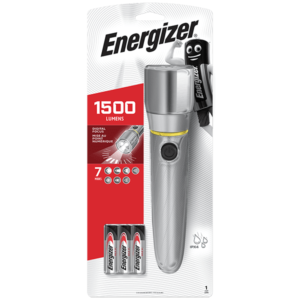 Energizer Light Torch 1500 Lumens (6xAA) - Vision HD Metal