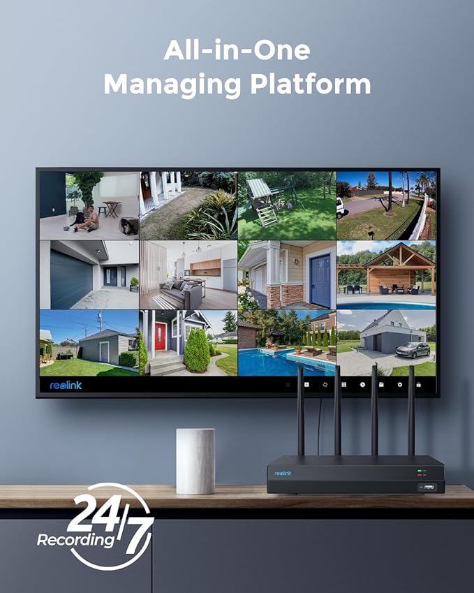 Reolink KIT WiFi NVR 12 Channel 16MP WiFi6+4LAN+2TB HDD