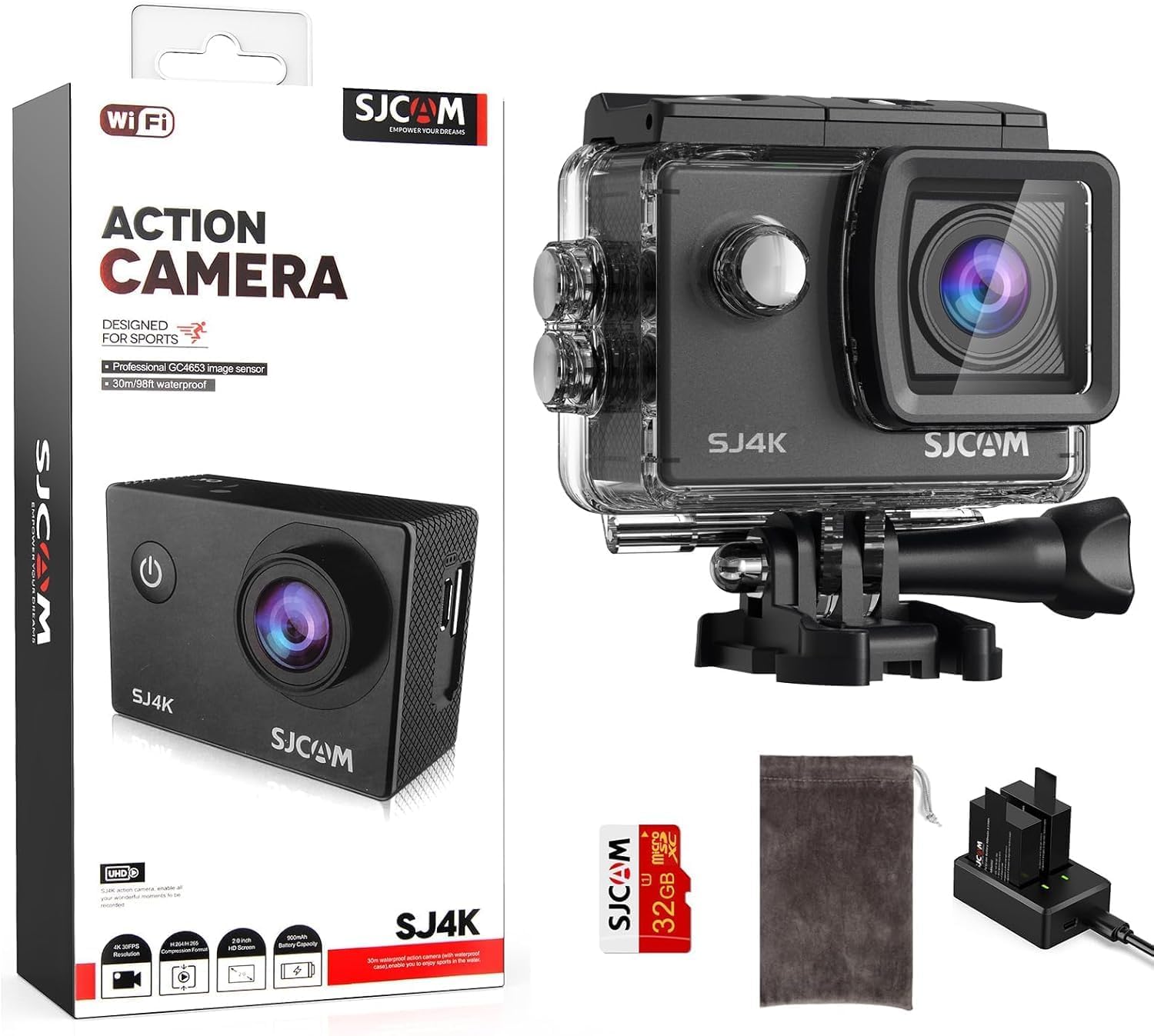 SJCAM SJ4000 Air 40MP 3-Axis Action Camera 4K30FPS 40MP