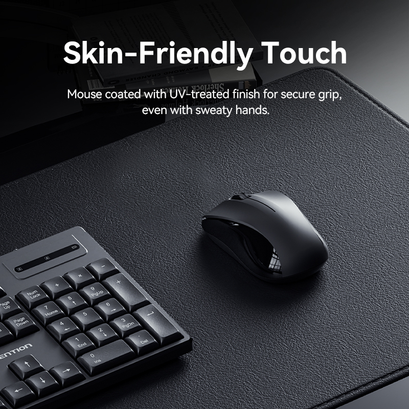 Vention Keyboard and Mouse Combo Wireless Silent Slim Full Size KTZB0-EN