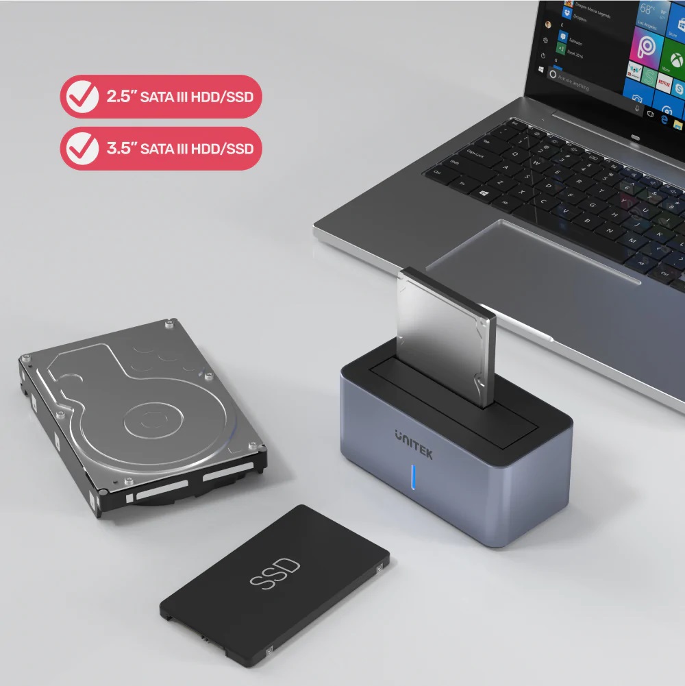 Unitek HDK SATA6G Single Bay HDD Docking Station S1304A