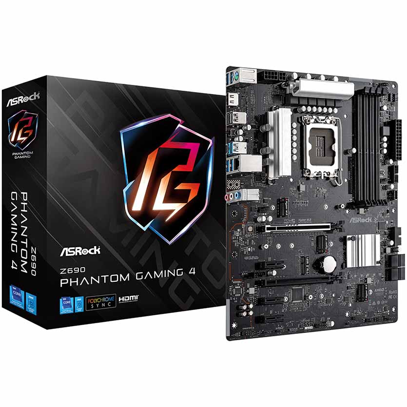 Z690 PHANTOM GAMING 4 DDR4 MOTHERBOARD ATX LGA1700 (GEN12) ASROCK
