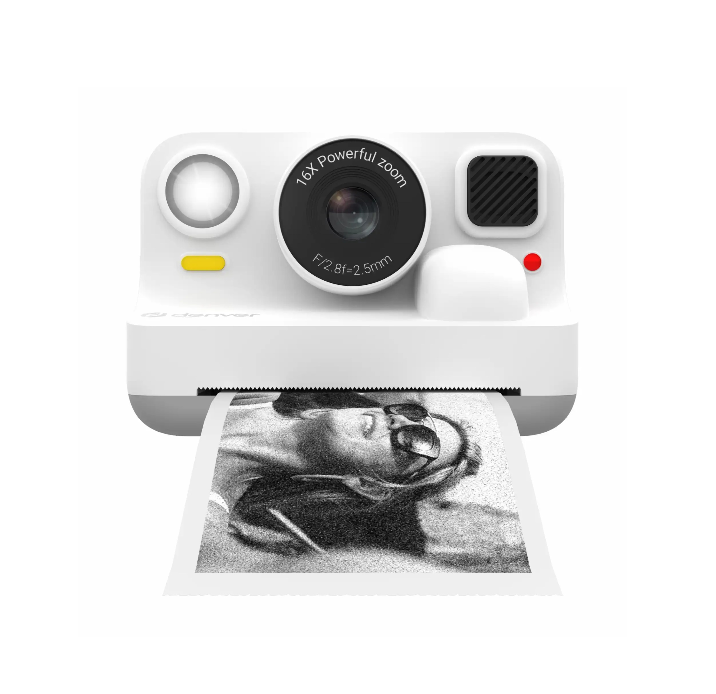 Denver Kids Photo Digital Camera 48MP Thermal Printer & BT Print KPC-1374BTW White